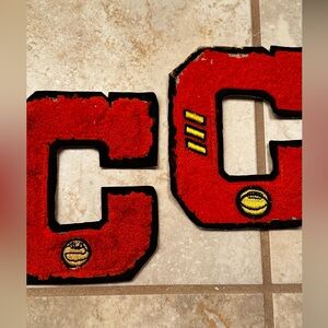 Vintage (2) Varsity Basketball Letters “C”. Great for props, movies, collectors.
